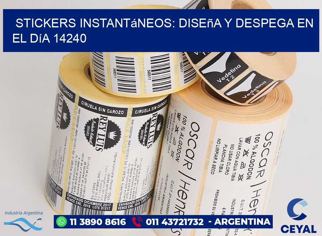 Stickers Instantáneos: Diseña y Despega en el Día 14240
