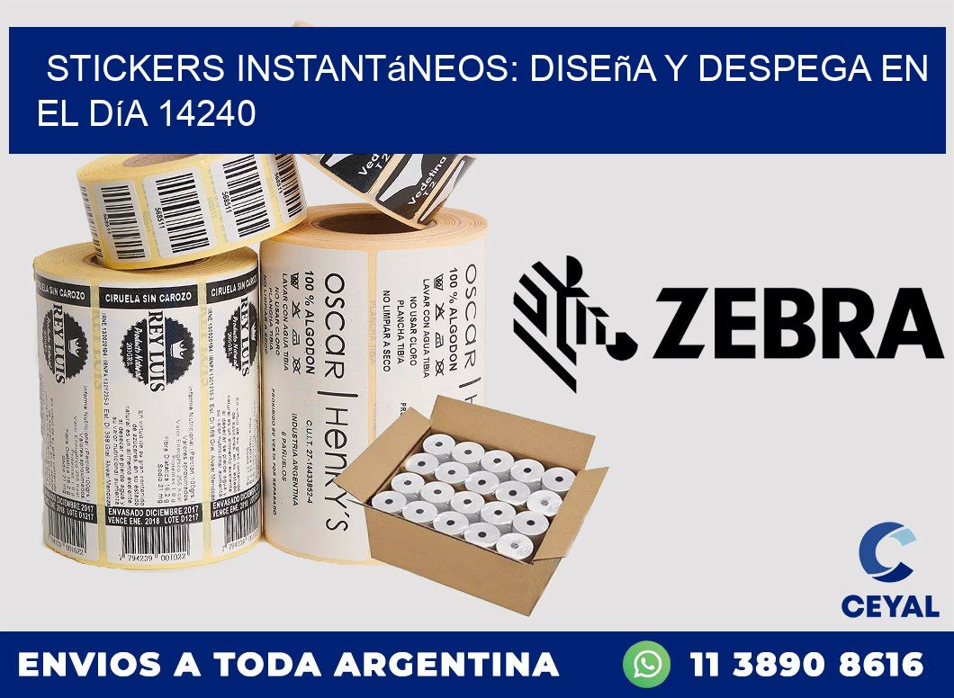 Stickers Instantáneos: Diseña y Despega en el Día 14240