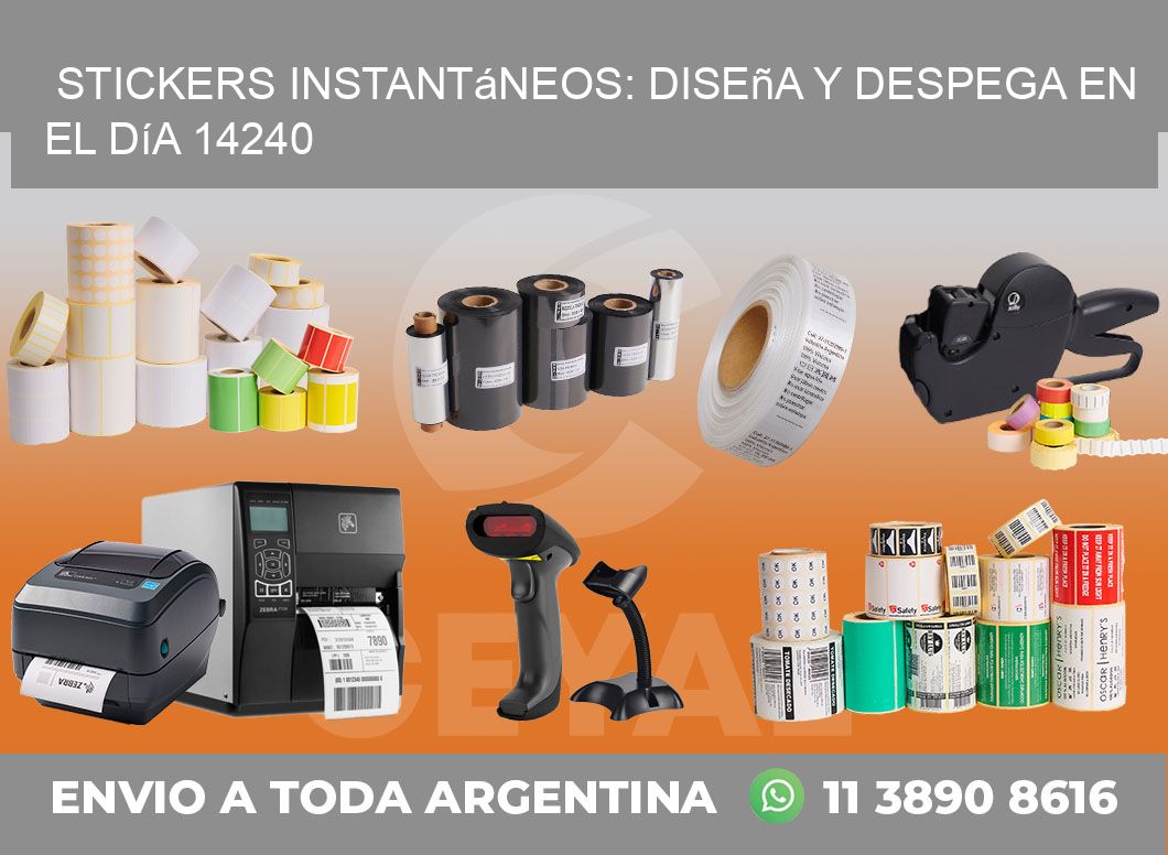 Stickers Instantáneos: Diseña y Despega en el Día 14240