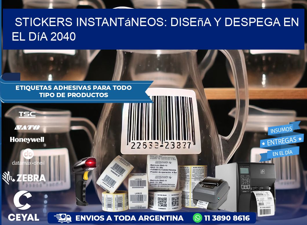 Stickers Instantáneos: Diseña y Despega en el Día 2040
