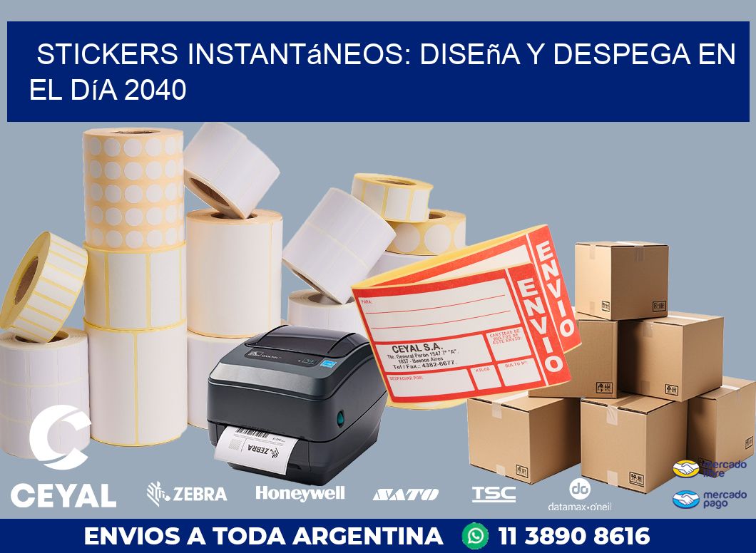 Stickers Instantáneos: Diseña y Despega en el Día 2040