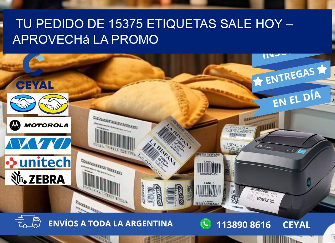 Tu Pedido de 15375 etiquetas Sale Hoy – Aprovechá la Promo