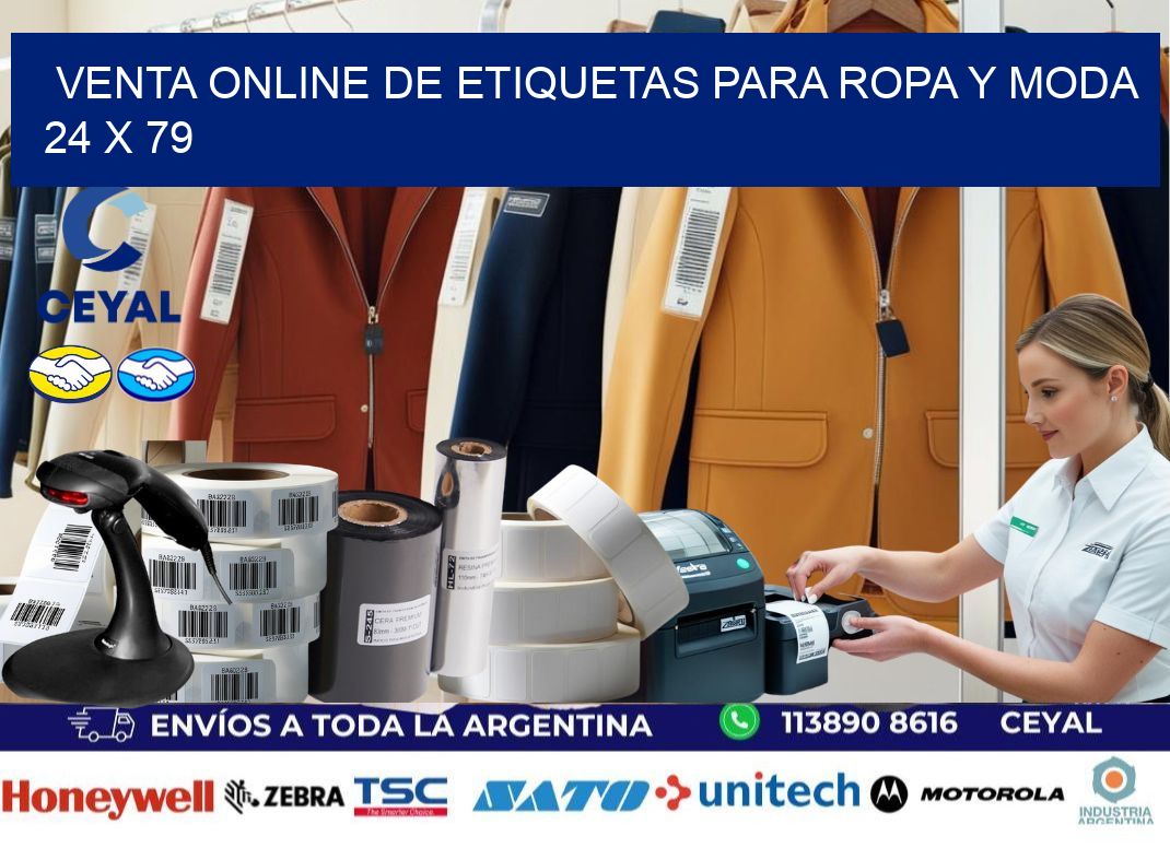 Venta Online de Etiquetas para Ropa y Moda 24 x 79