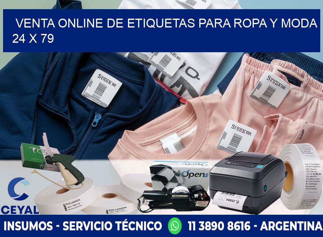 Venta Online de Etiquetas para Ropa y Moda 24 x 79