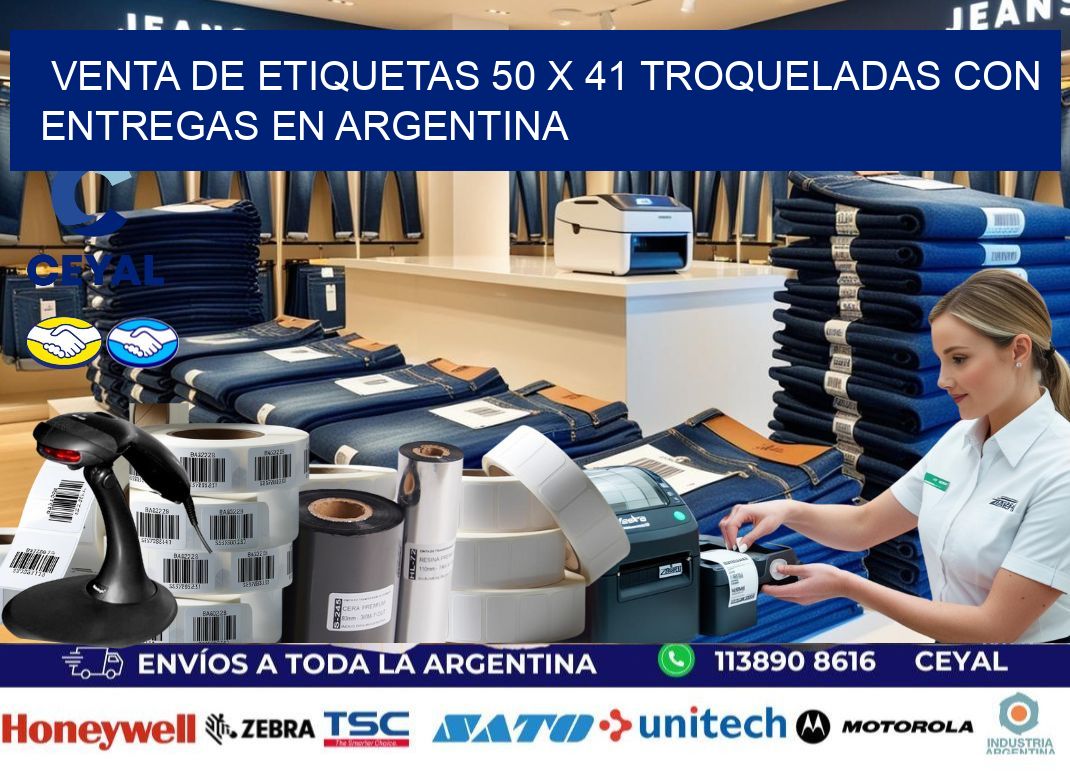 Venta de etiquetas 50 x 41 troqueladas con entregas en Argentina