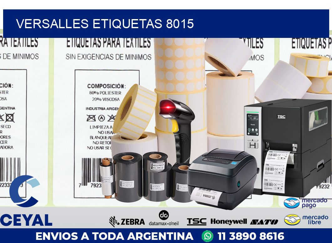 Versalles etiquetas 8015