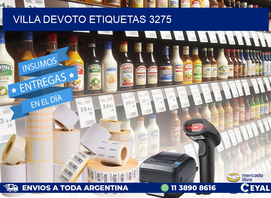 Villa Devoto etiquetas 3275