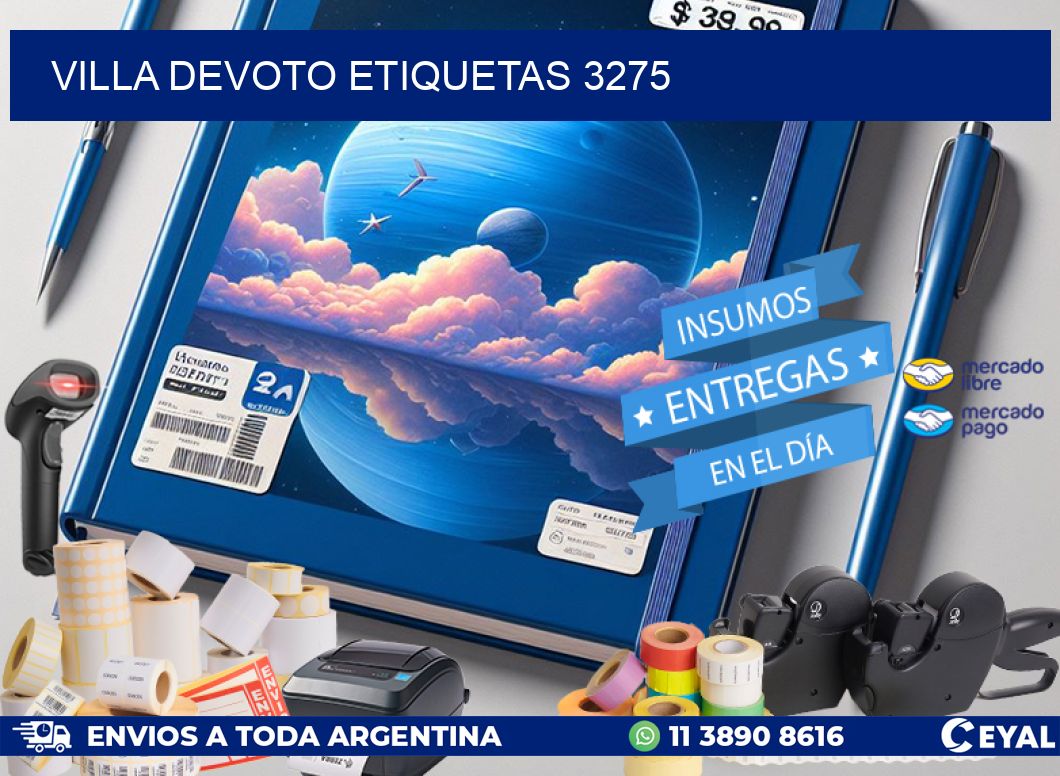 Villa Devoto etiquetas 3275