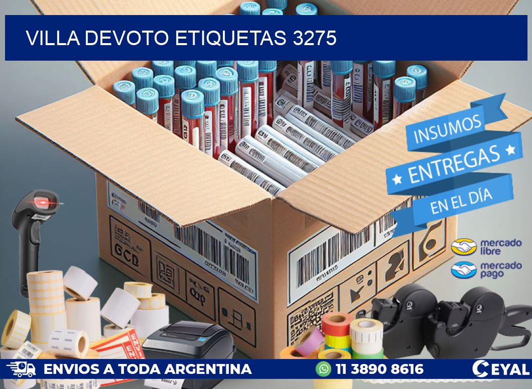 Villa Devoto etiquetas 3275
