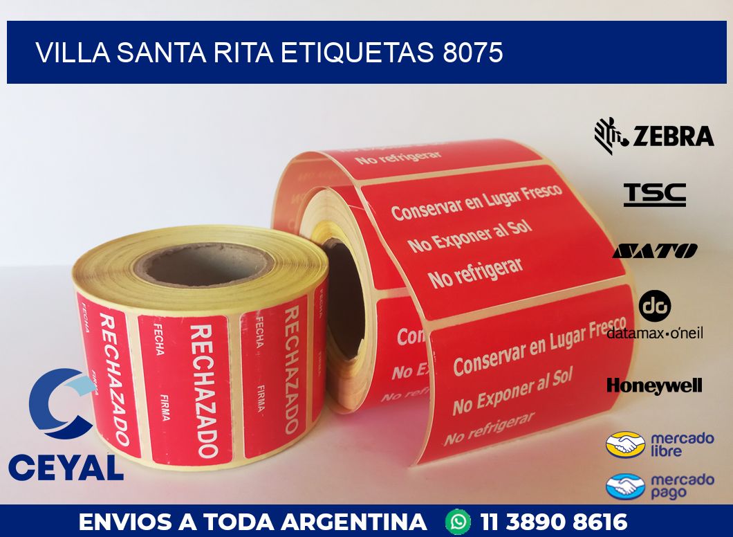 Villa Santa Rita etiquetas 8075
