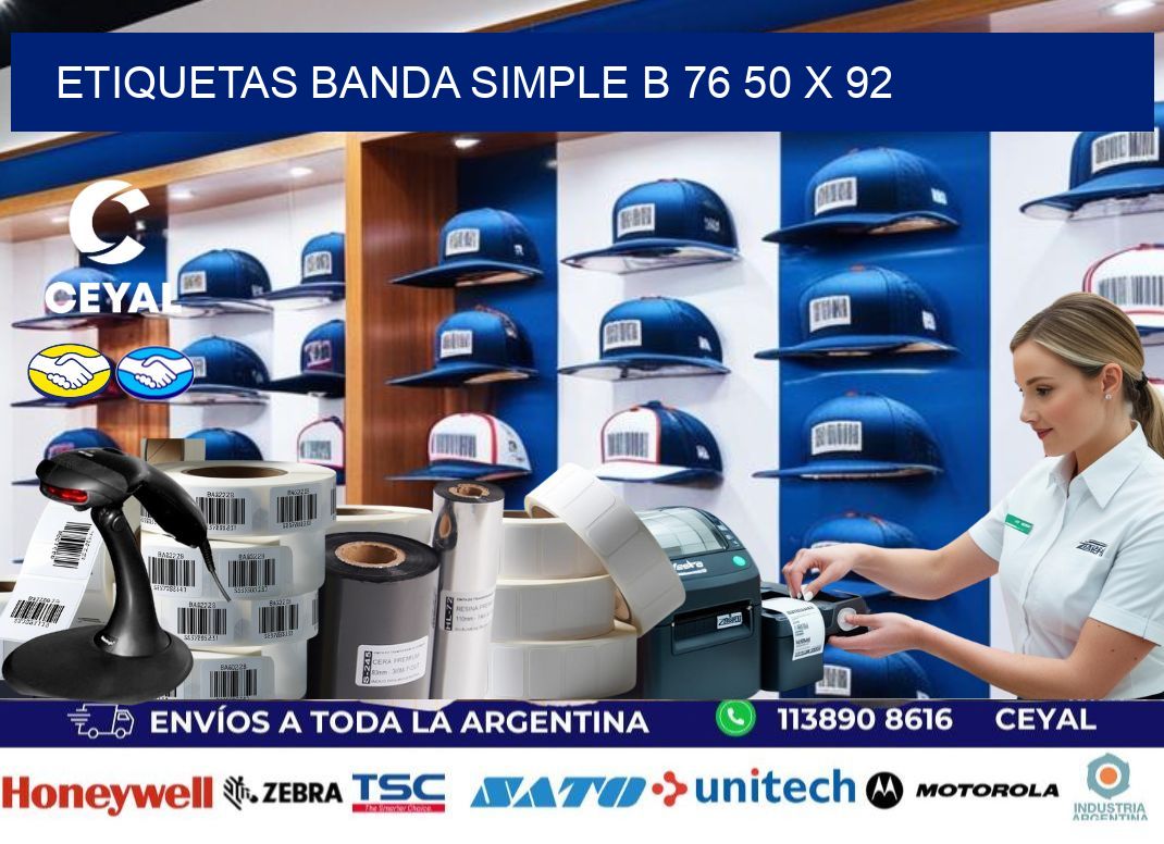 etiquetas banda simple b 76 50 x 92