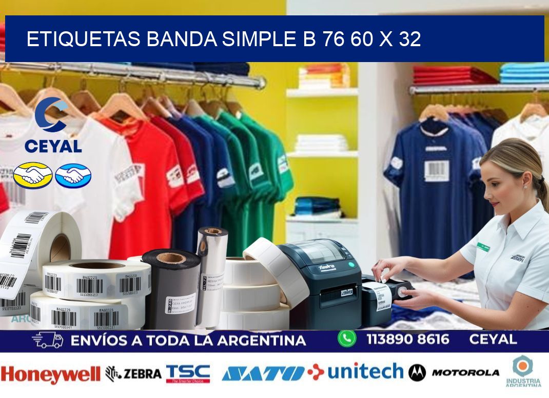 etiquetas banda simple b 76 60 x 32