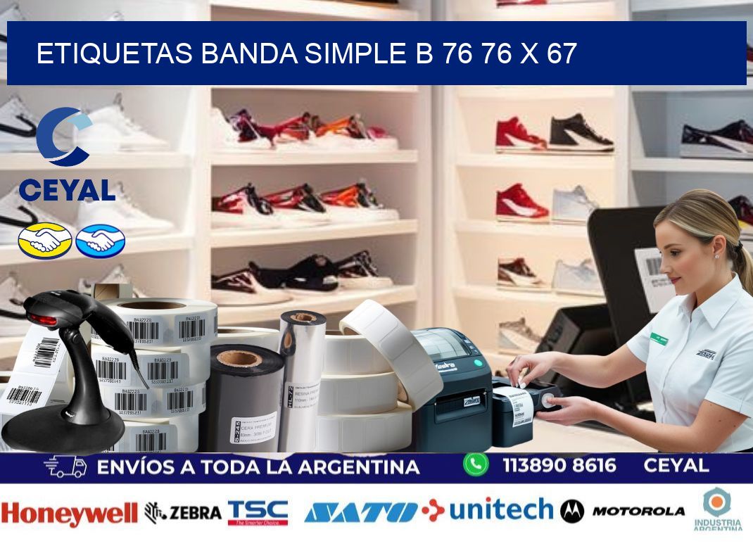 etiquetas banda simple b 76 76 x 67