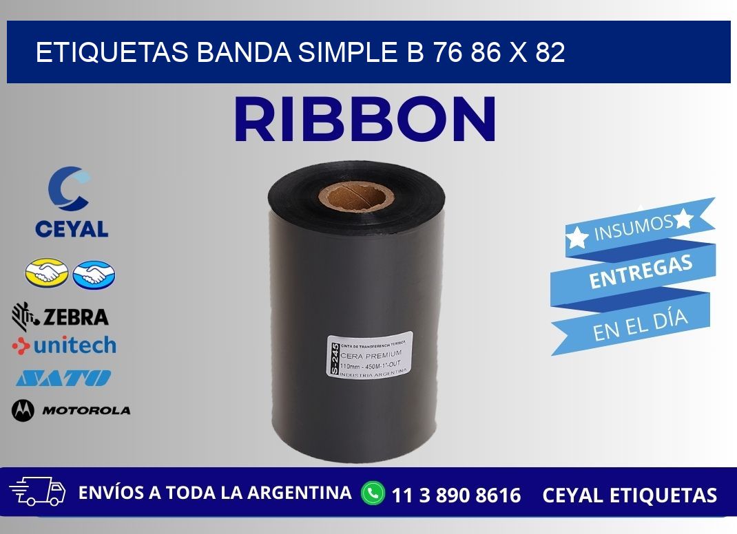 etiquetas banda simple b 76 86 x 82