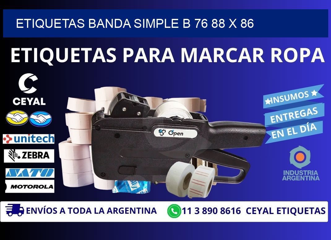 etiquetas banda simple b 76 88 x 86