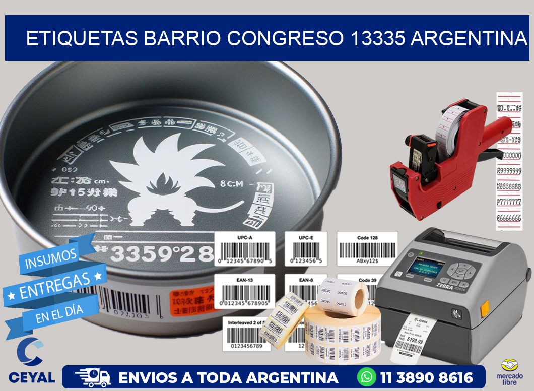etiquetas barrio congreso 13335 argentina