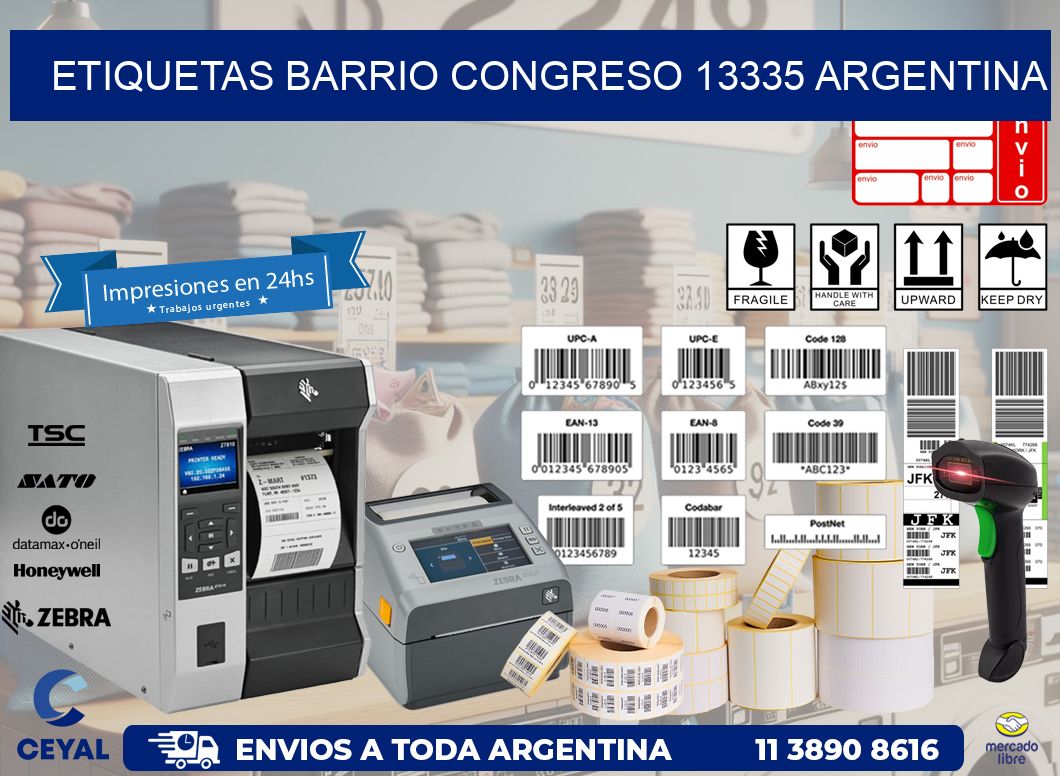 etiquetas barrio congreso 13335 argentina