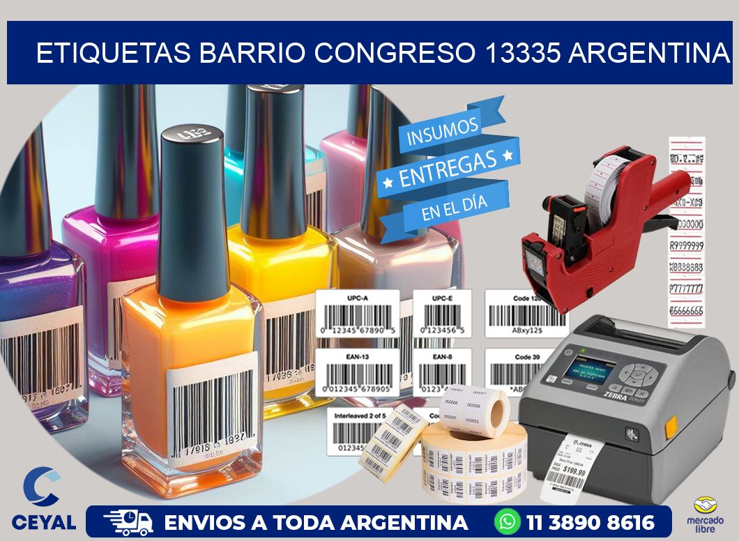 etiquetas barrio congreso 13335 argentina