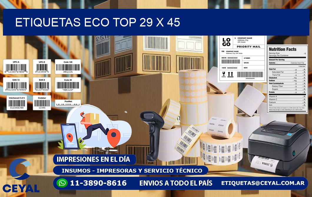 etiquetas eco top 29 x 45