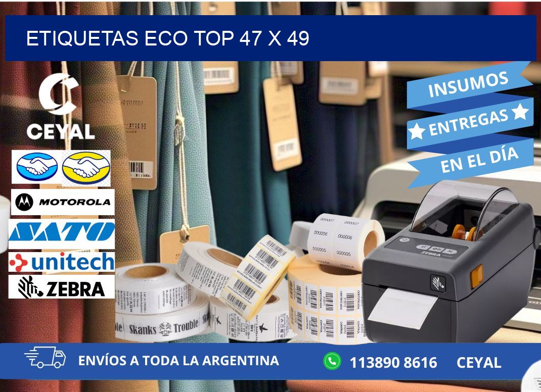etiquetas eco top 47 x 49