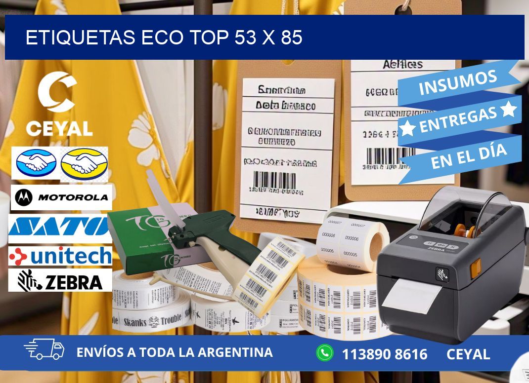 etiquetas eco top 53 x 85