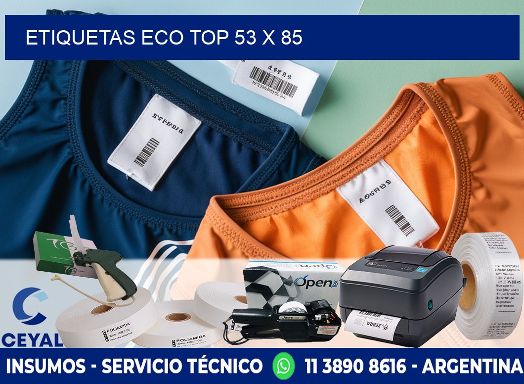 etiquetas eco top 53 x 85