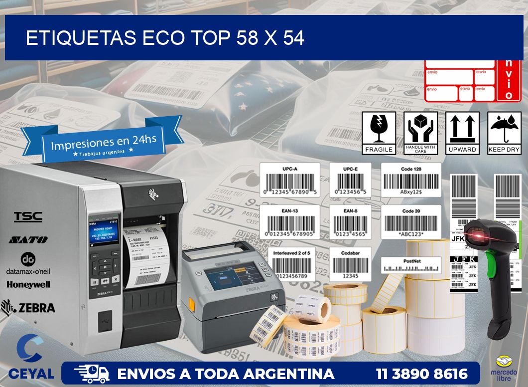 etiquetas eco top 58 x 54