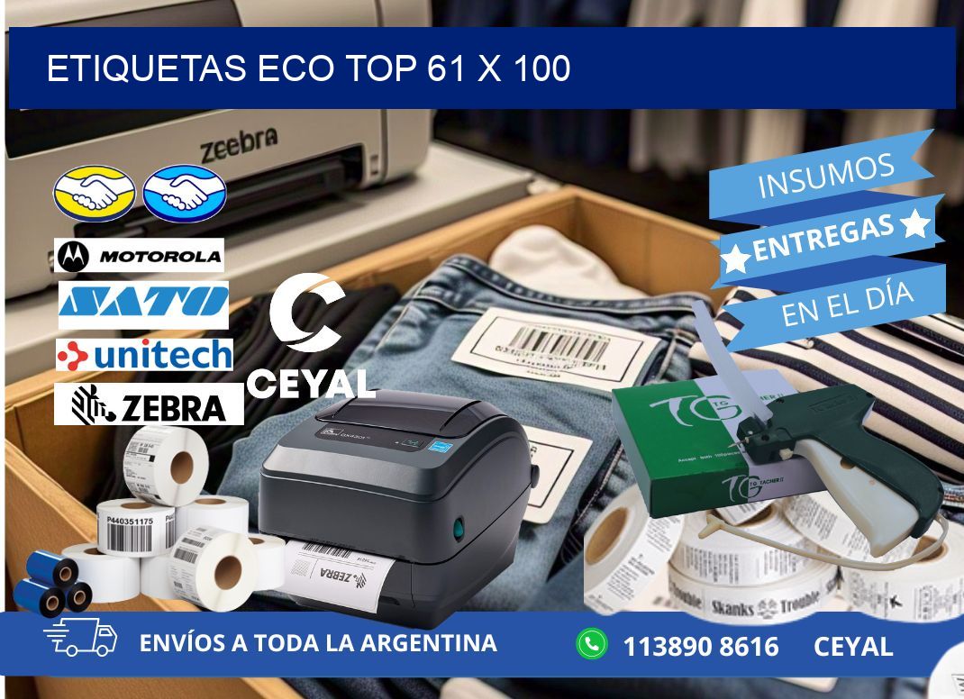 etiquetas eco top 61 x 100