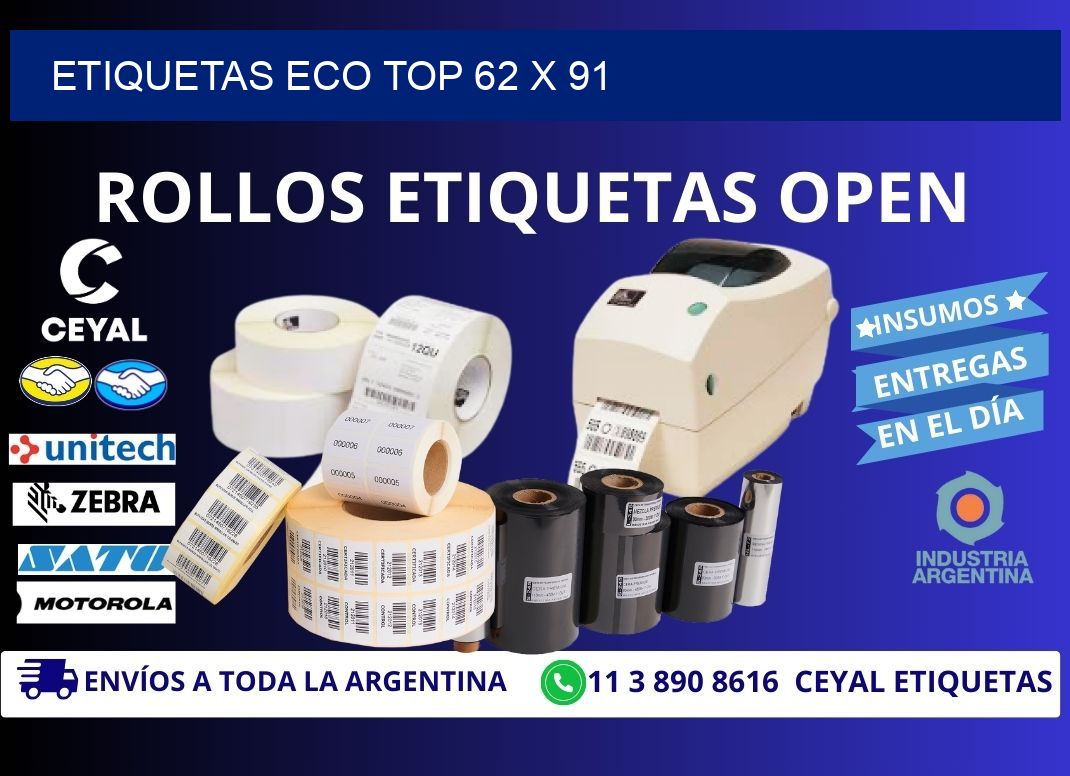 etiquetas eco top 62 x 91