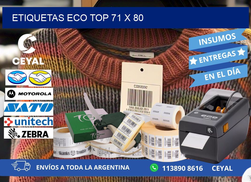 etiquetas eco top 71 x 80