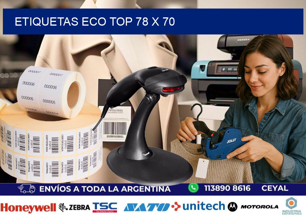 etiquetas eco top 78 x 70