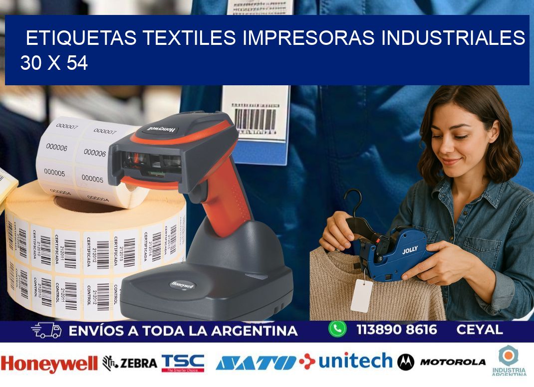 etiquetas textiles impresoras industriales 30 x 54
