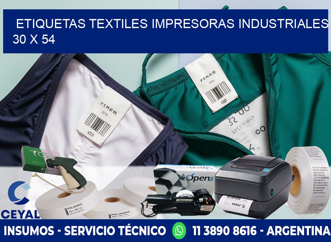 etiquetas textiles impresoras industriales 30 x 54