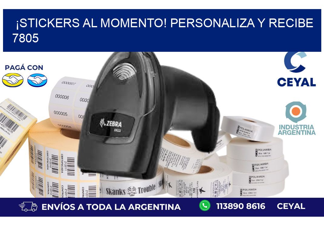 ¡Stickers al Momento! Personaliza y Recibe 7805