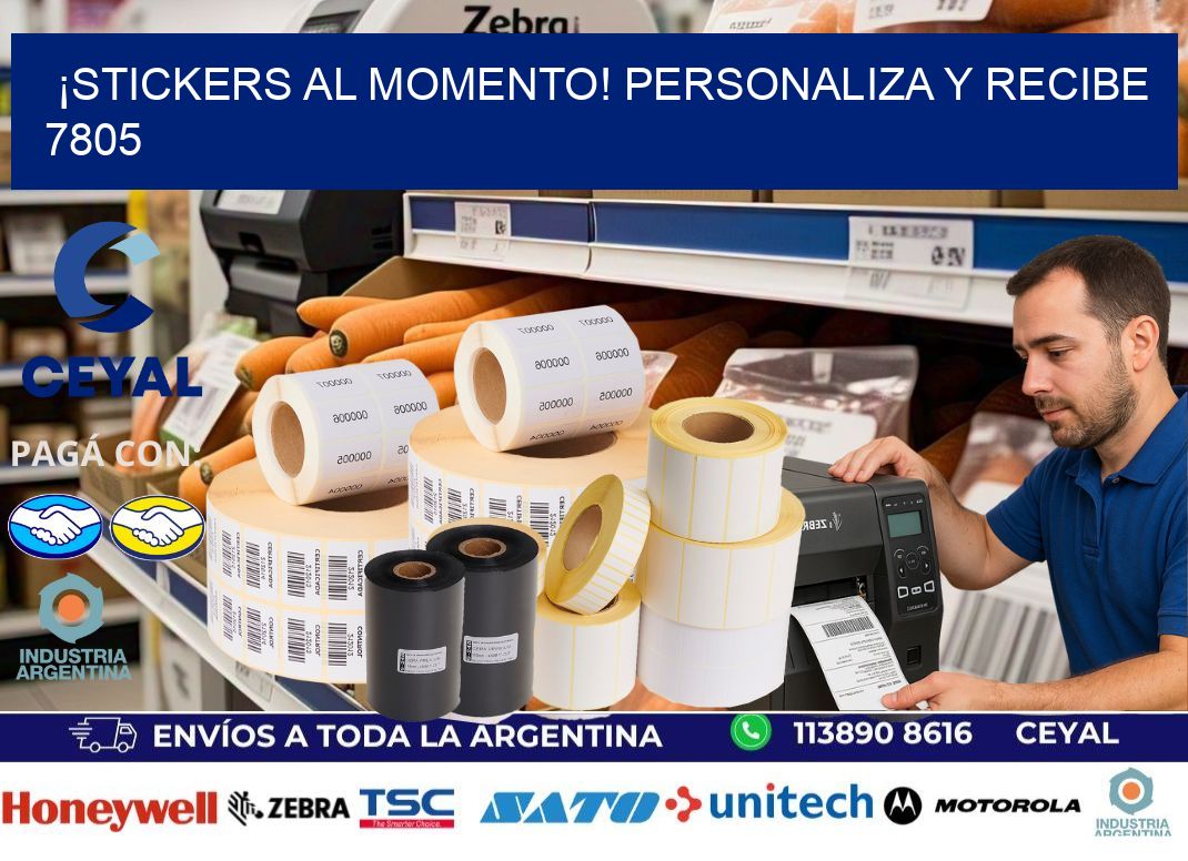 ¡Stickers al Momento! Personaliza y Recibe 7805