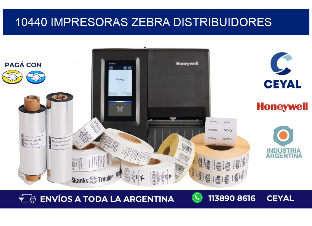 10440 impresoras Zebra distribuidores