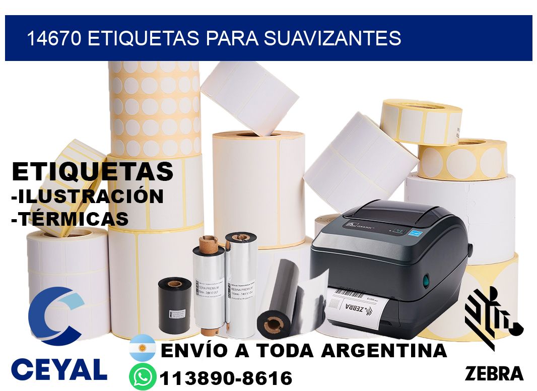 14670 Etiquetas para suavizantes