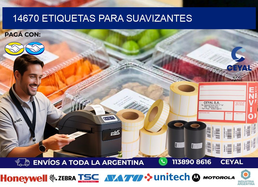 14670 Etiquetas para suavizantes