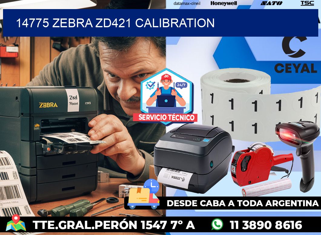 14775 Zebra ZD421 Calibration