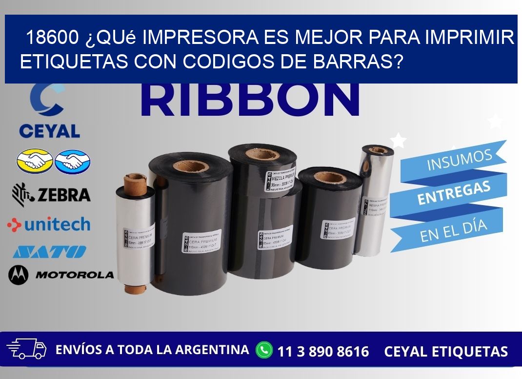 18600 ¿Qué impresora es mejor para imprimir etiquetas con codigos de barras?