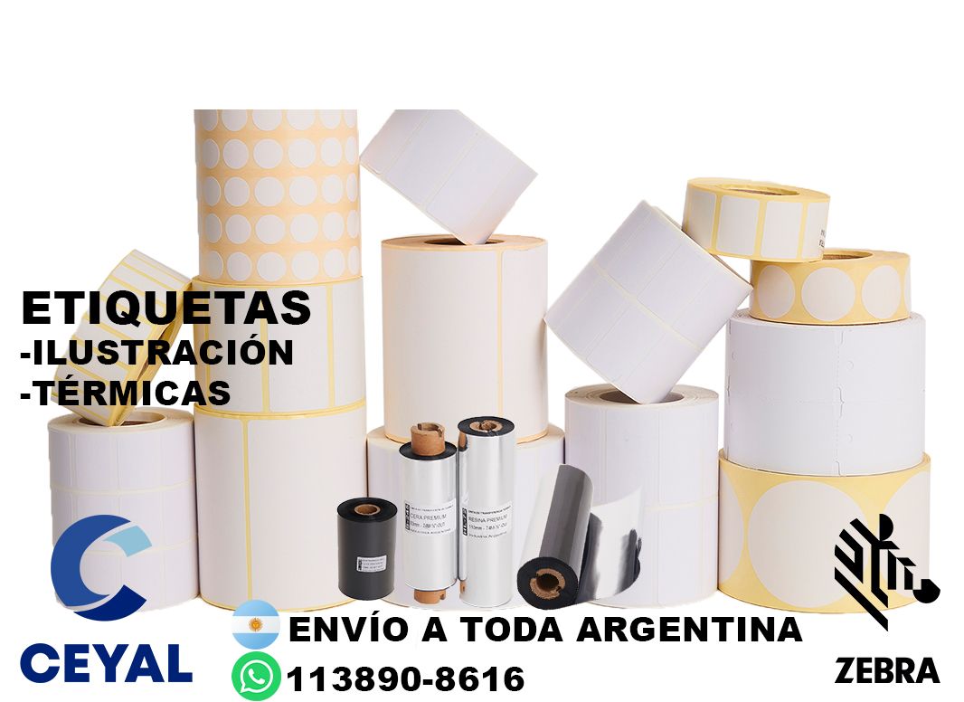 20 cajas de etiquetas 74 x 63