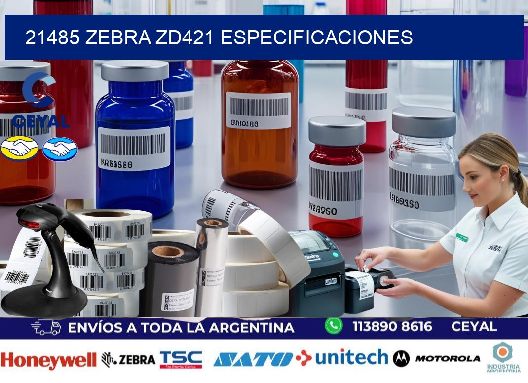 21485 Zebra ZD421 especificaciones