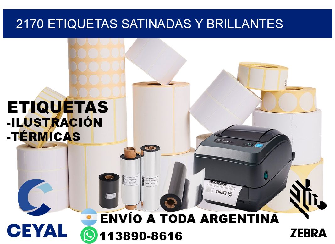 2170 Etiquetas satinadas y brillantes