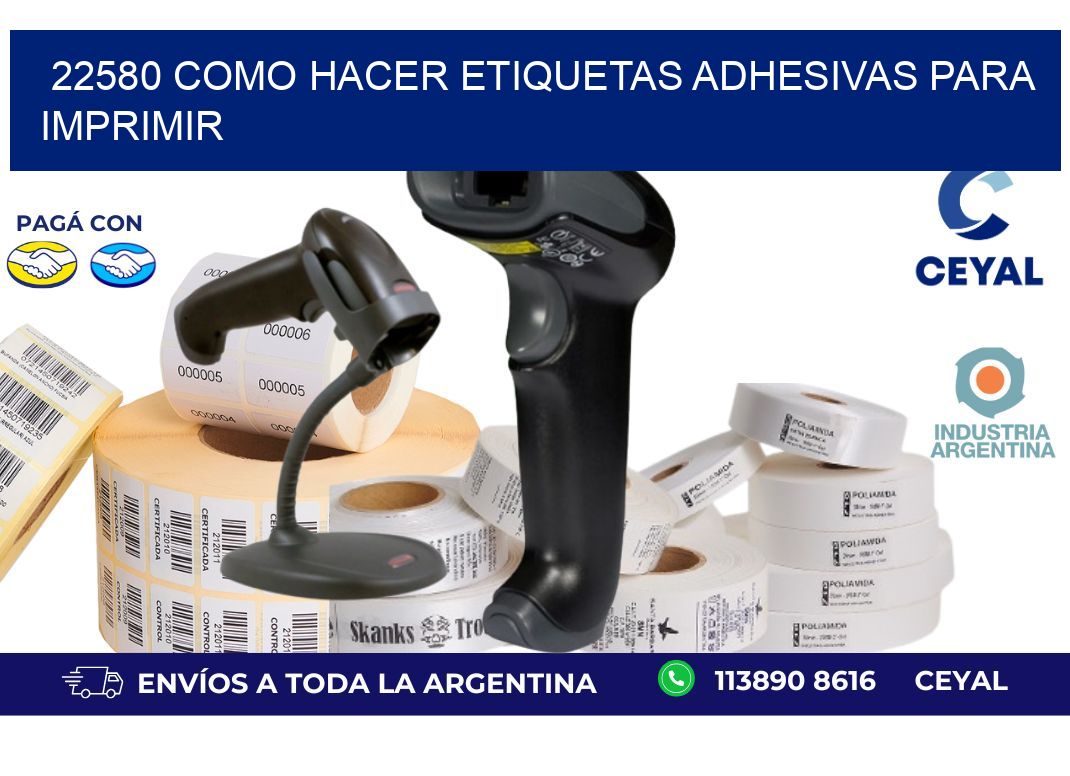 22580 Como hacer etiquetas adhesivas para imprimir