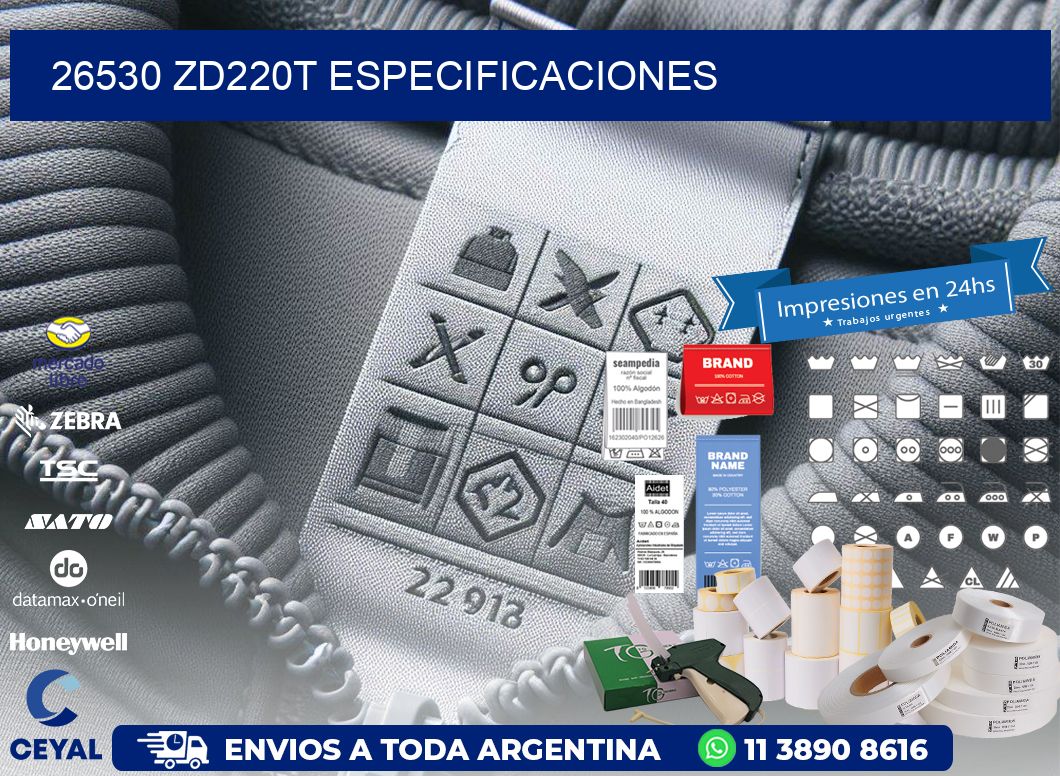 26530 ZD220t especificaciones