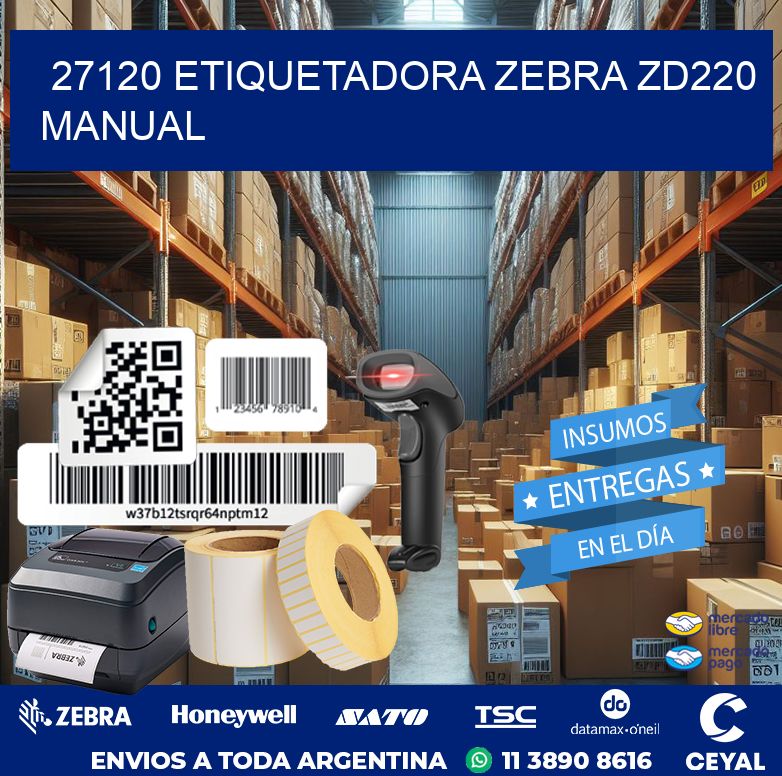 27120 Etiquetadora Zebra ZD220 manual