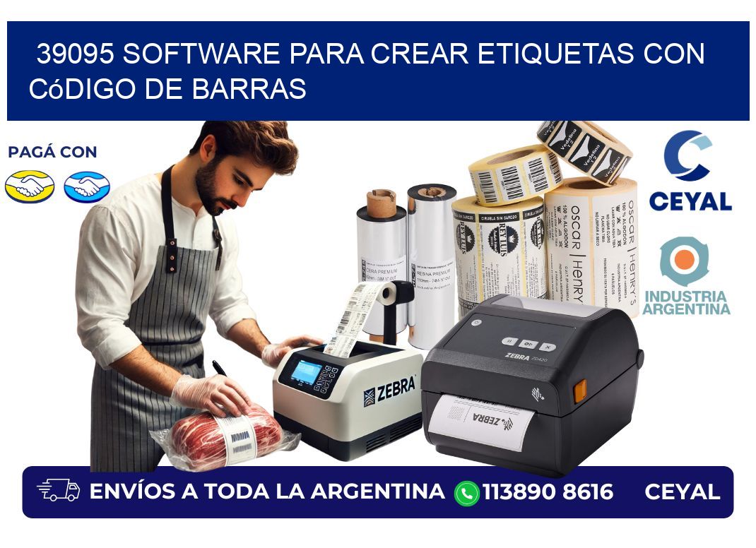 39095 Software para crear etiquetas con código de barras