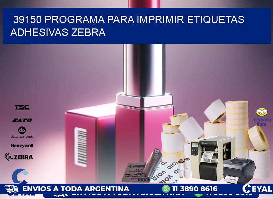 39150 Programa para imprimir etiquetas adhesivas zebra
