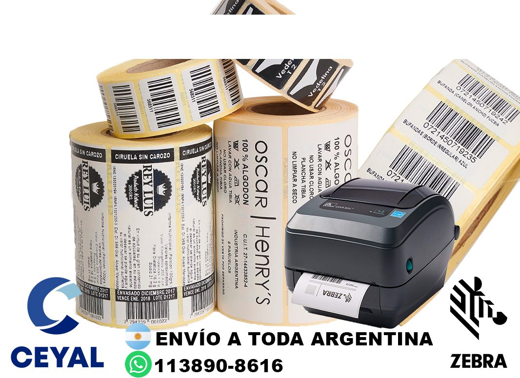 5 cajas de etiquetas 85 x 81
