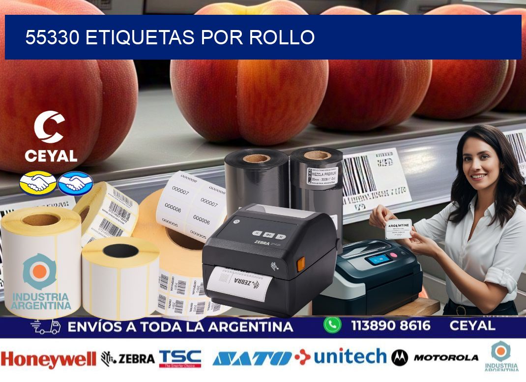 55330 Etiquetas por rollo